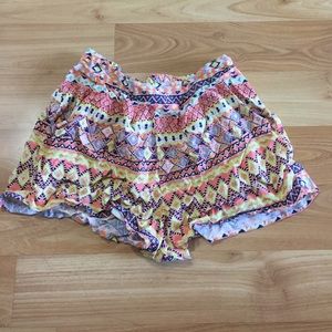 Tribal print shorts