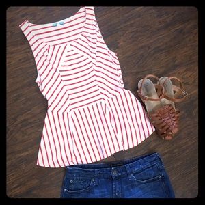 *Anthropologie* Peplum top by Leifnotes