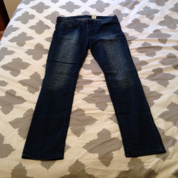 H&M leopard jean size 32
