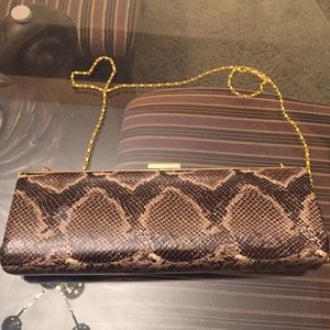 Aldo Snakeskin Clutch