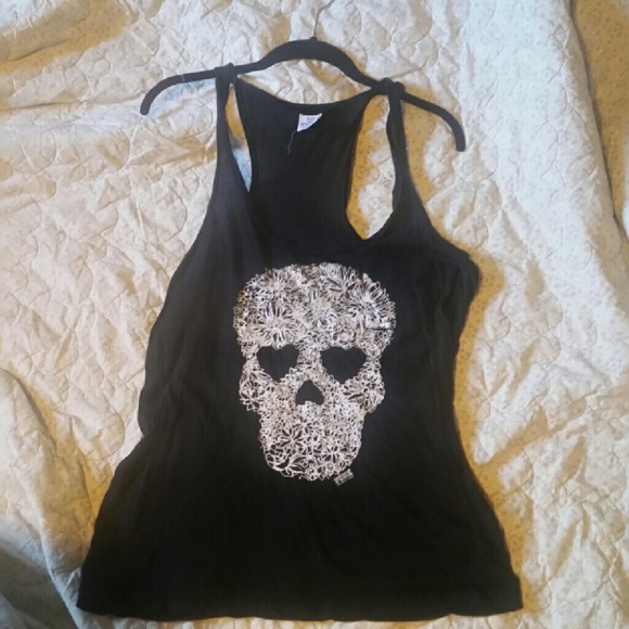 PINK Victoria's Secret Tops - Pink skull tank top