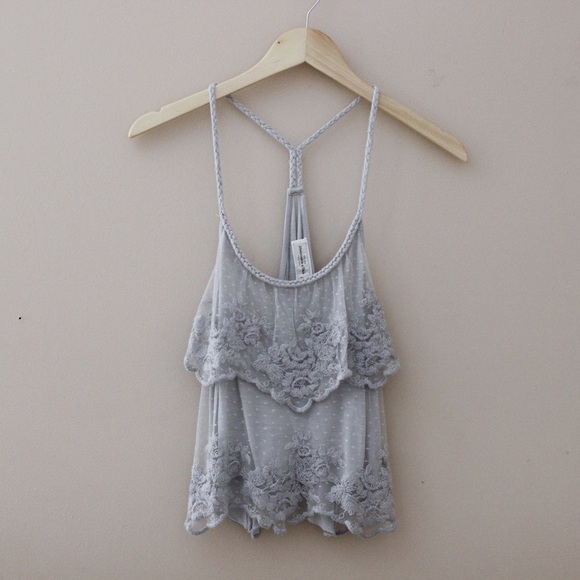 Abercrombie & Fitch Tops - Abercrombie & Fitch Lace Tank Top