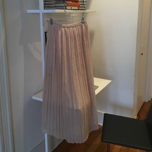 Sparkle & Fade Pleated Maxi Skirt (Size 4)