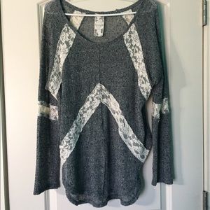 High-low split side shirt