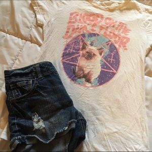 Blood on the dance floor cat tee