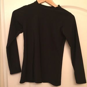 Black Long Sleeve Work Out Shirt