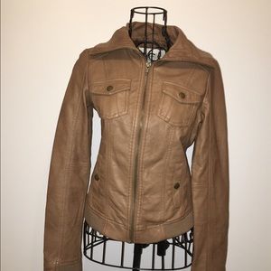 Brown leather bomber | SALE!!