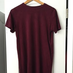 Brandy Melville Velour Shirt Dress