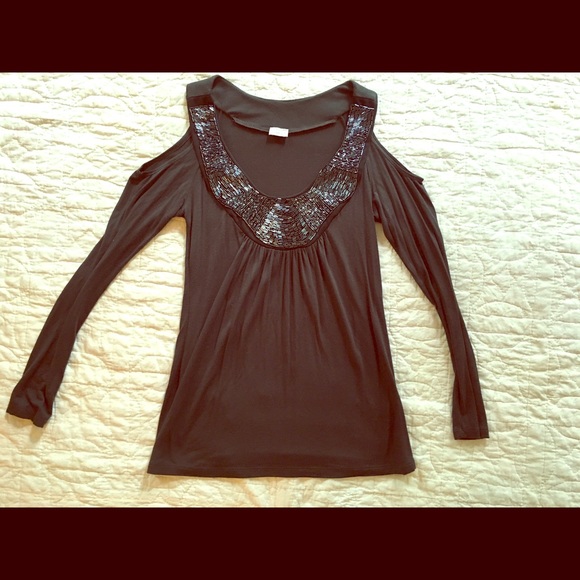 Charming Charlie open shoulder blouse
