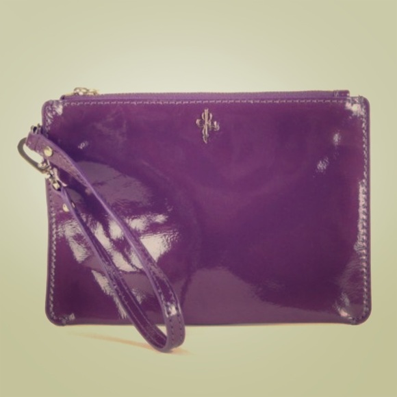 Cole Haan purple wristlet