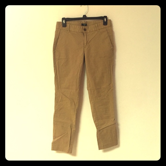 JCrew cropped khaki dress pants