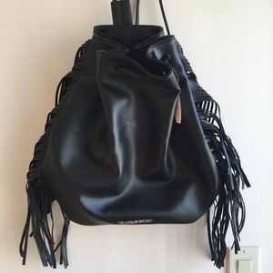 Victoria's Secret faux-leather backpack