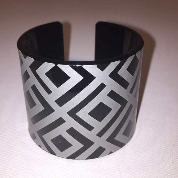 Revelry black and silver wide cuff - Picture 1 of 2