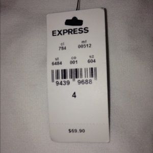 White express mid dress size 4 but stretchy