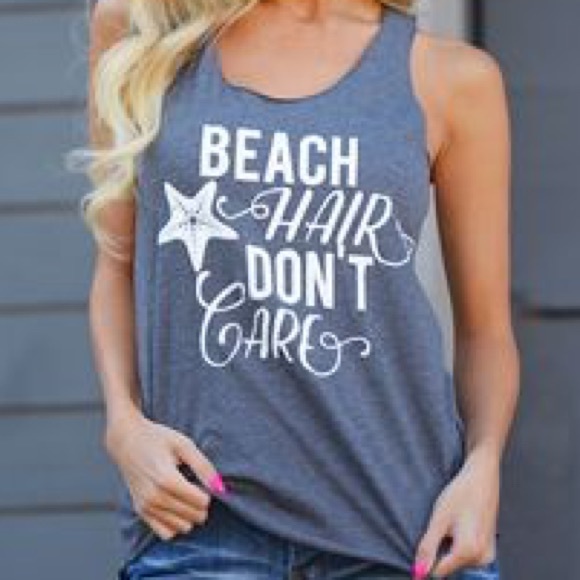 beach hair tank top - Picture 2 of 2