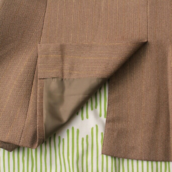 New York & Co metallic pinstripe blazer 10 VGUC - Picture 3 of 4