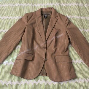 New York & Co metallic pinstripe blazer 10 VGUC