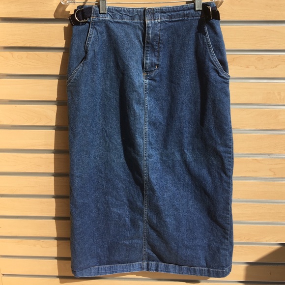 Long Denim Skirt