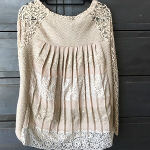 Lace sweater