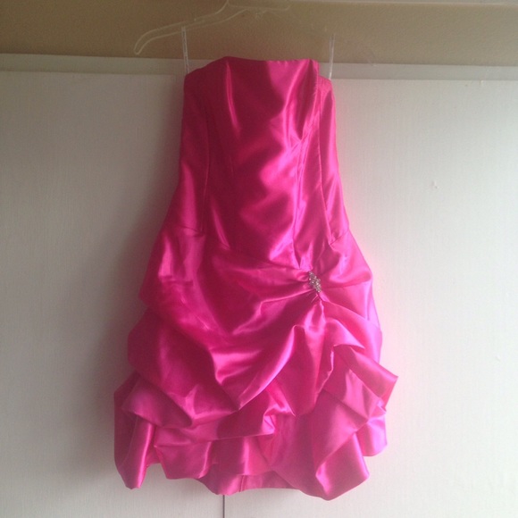 Bubblegum Pink Jessica McClintock Formal Dress - Picture 2 of 3