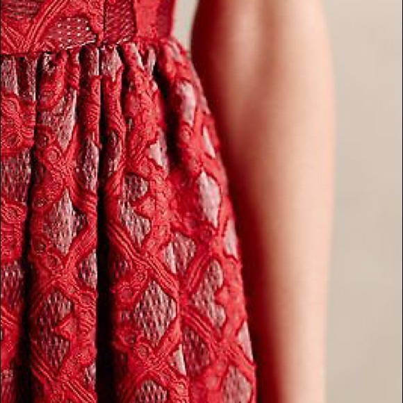 Anthropologie Rubied Lace Dress - Picture 3 of 4
