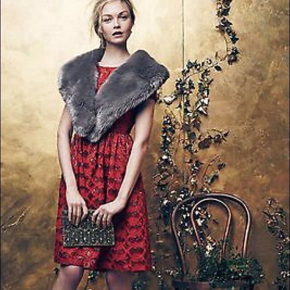 Anthropologie Rubied Lace Dress - Picture 4 of 4