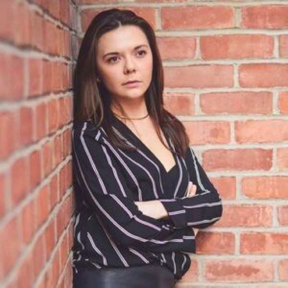 [Boutique]striped surplice top - Picture 3 of 4