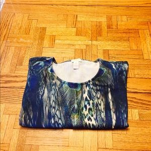 Chico's peacock sweater top