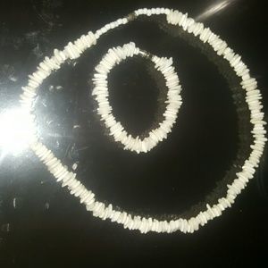 White Rock Necklace/ Bracelet Set