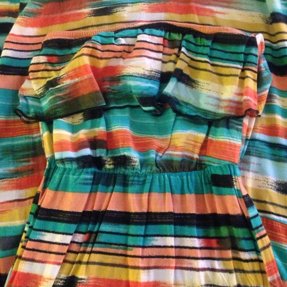 STRIPED MAXI DRESS - Picture 2 of 2