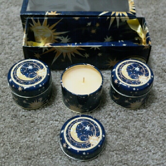 ModCloth Other - 3 piece celestial moon sun & star Candle set