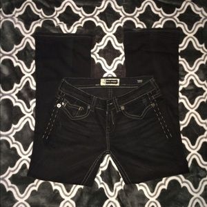Black mek jeans oaxaca boot cut