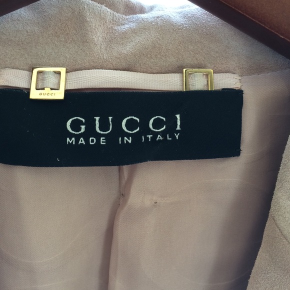 Gucci pink suede jacket
