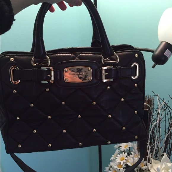 Black Studded Michael Kors Bag