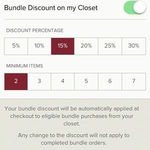 2 items 15% off