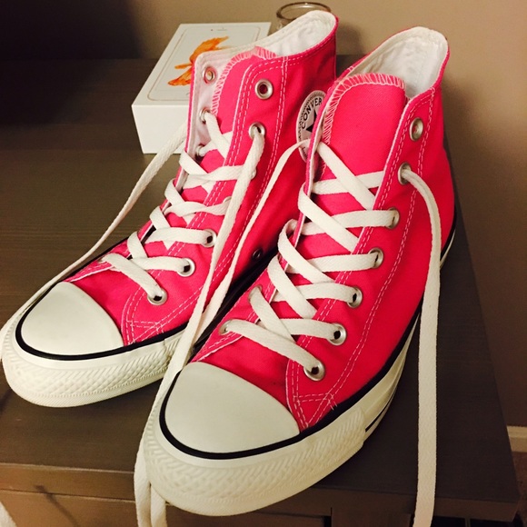 Pink High Top Converse/Chucks