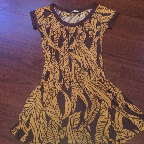 Forever 21 Dresses & Skirts - Forever 21 Brown / Yellow Boho Tunic Dress