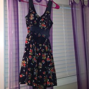Floral Open Front Dress