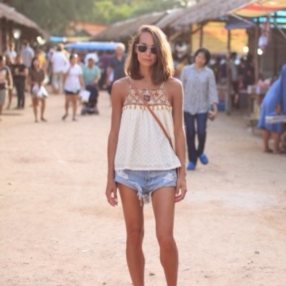Anthropologie Tops - Anthropologie HD in Paris Tikal Tassel Tank