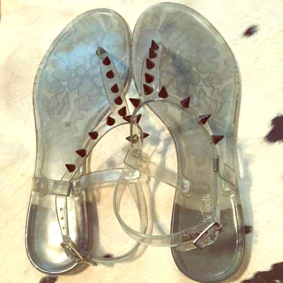 Clear Jelly Spike Sandals