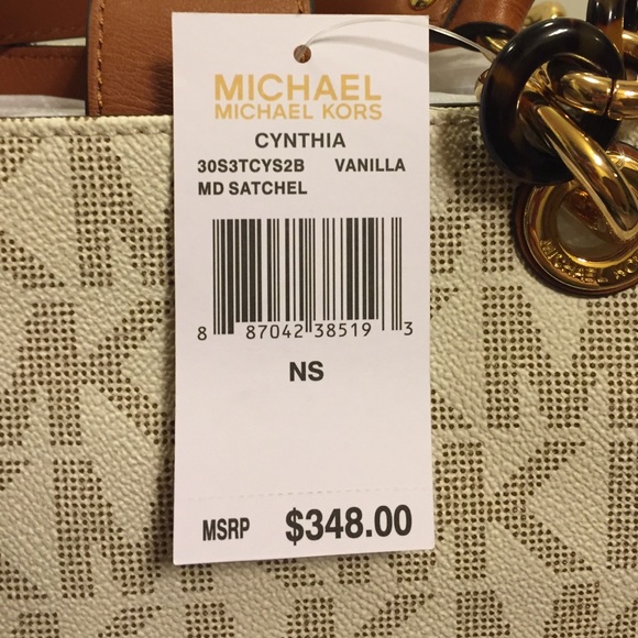 NWT Michael Kors Cynthia Satchel - Picture 4 of 4