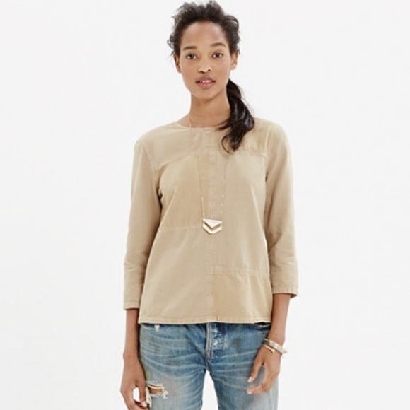 Madewell Rivet & Thread Patchwork Top