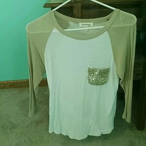 Sparkly baseball tee