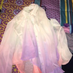 BUNDLE: Button down sheer shirts