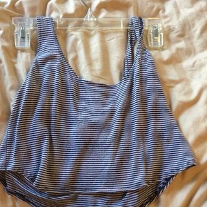 Striped cropped top