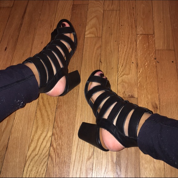 Strappy heels