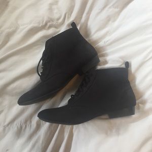H&M Black Suede Booties