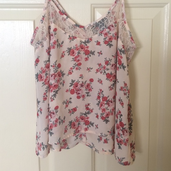 Flowy floral F21 tank