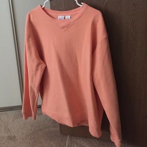 cute peach pullover