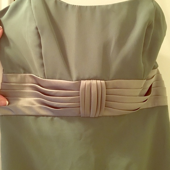 Alfred Angelo Sage Green Formal Bridesmaid Dress